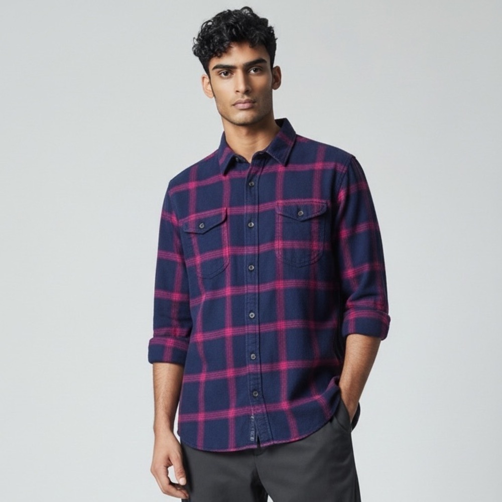 Vans men’s shirt. Long sleeve button down Large Tailored Fit. 100% cotton fabric